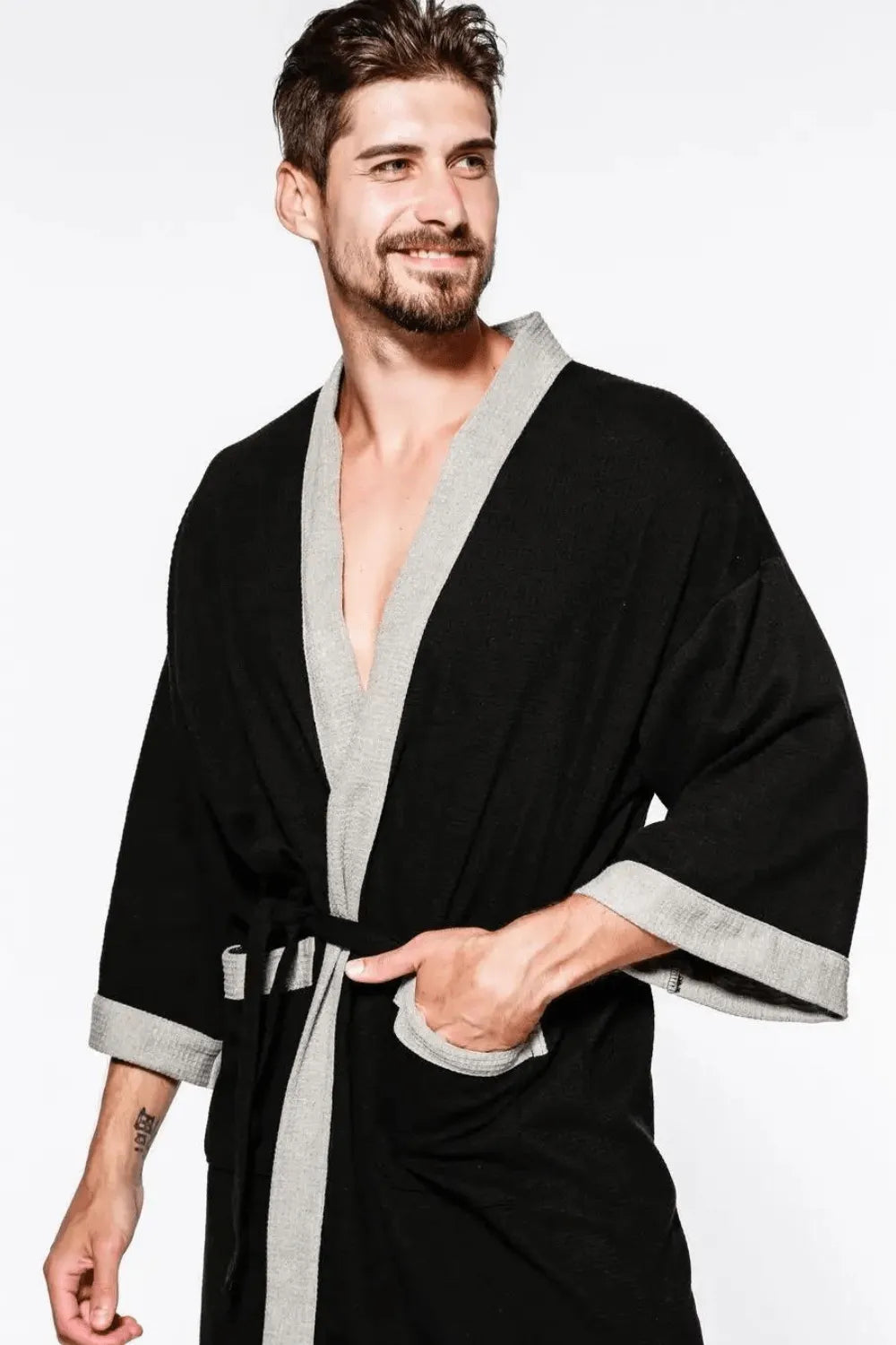 Peignoir absorbant pour piscine unisexe élégant