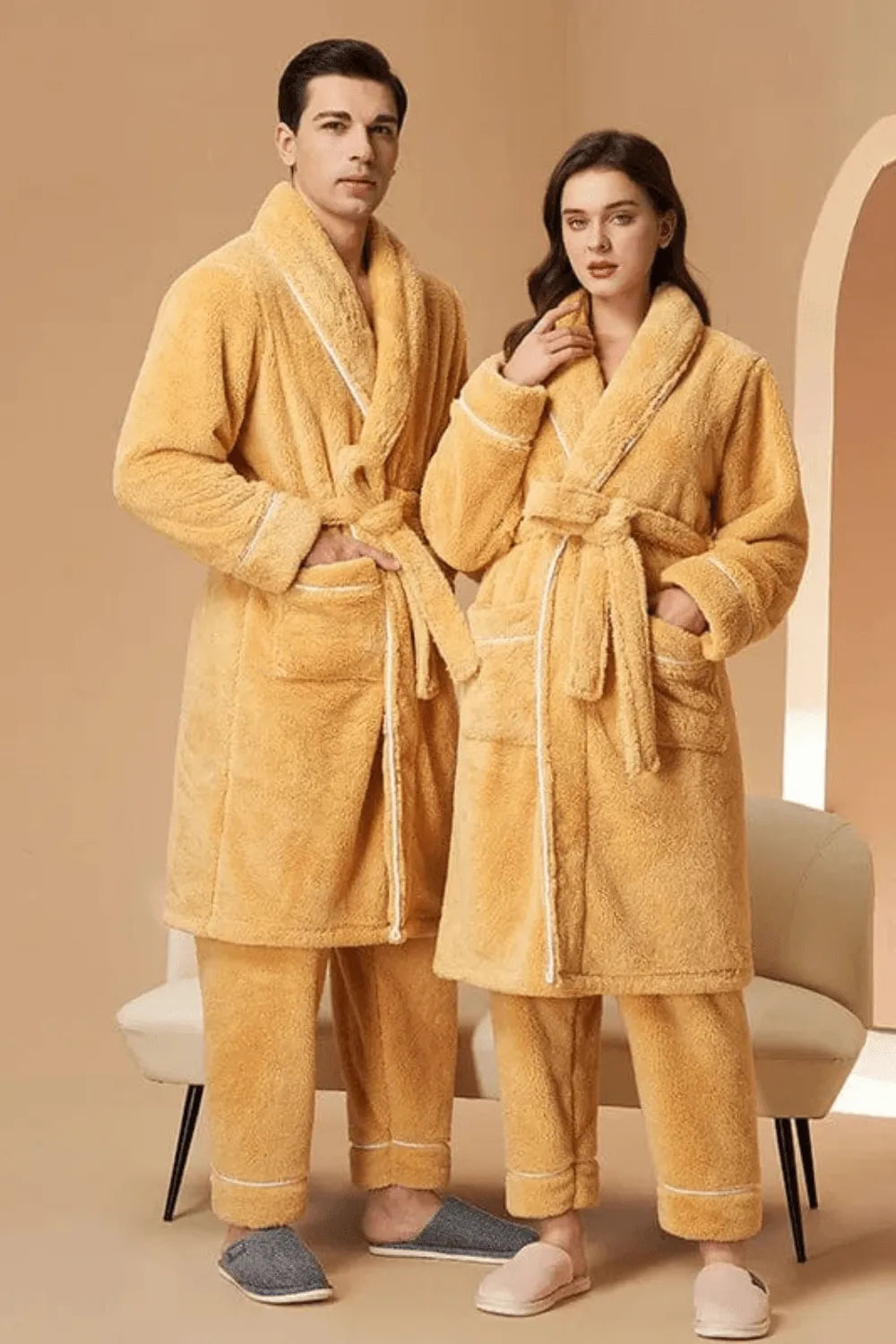 Peignoir confortable pour homme intérieur cocooning