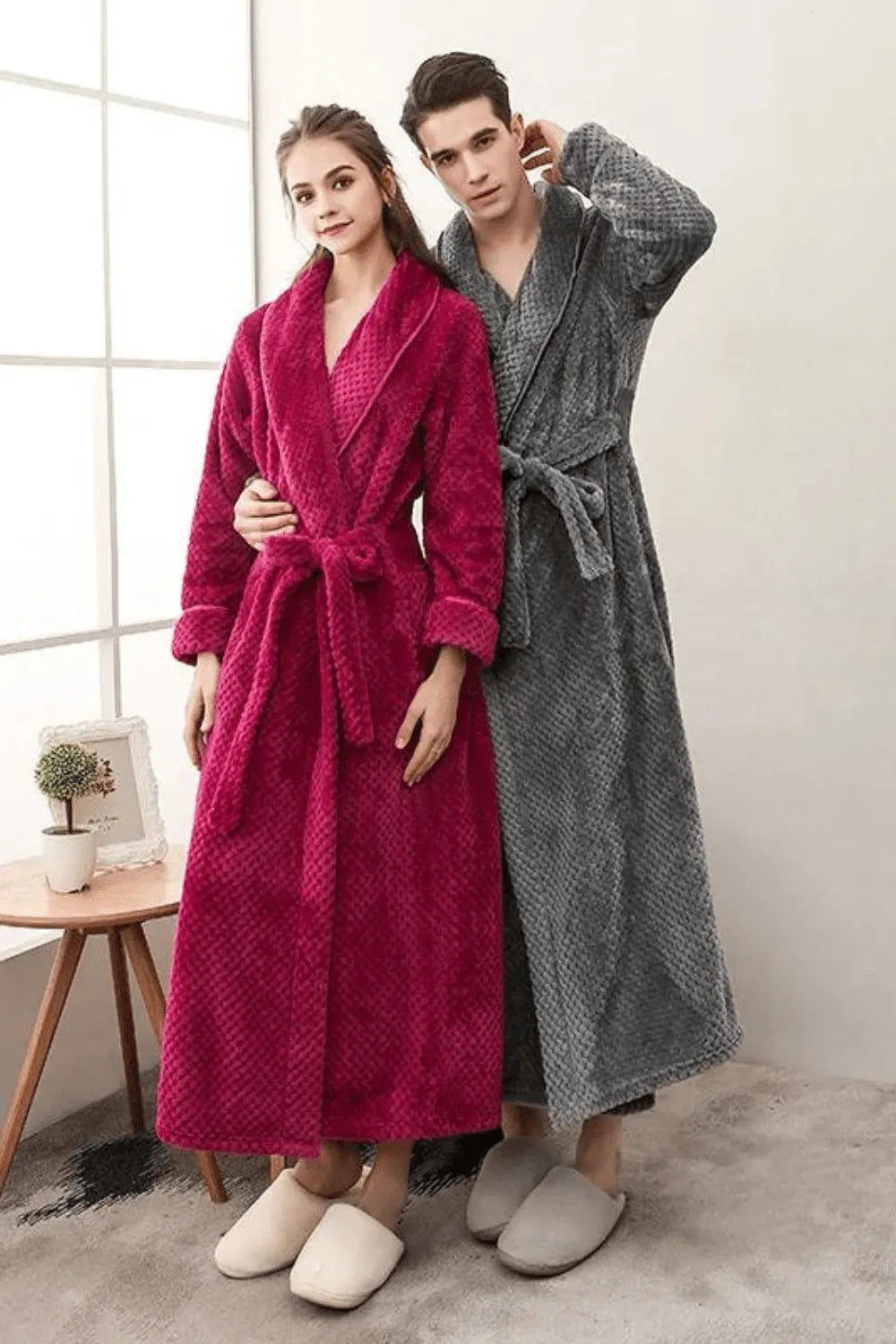 Peignoir élégant pour femme style spa relaxant