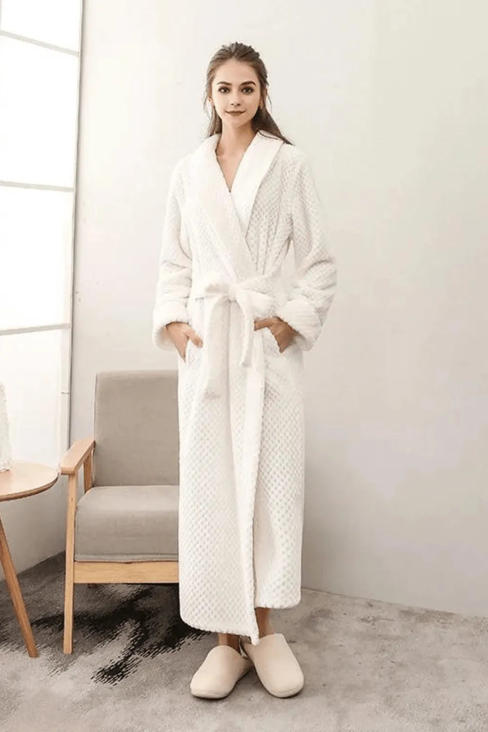 Peignoir doux et absorbant pour sortie de bain