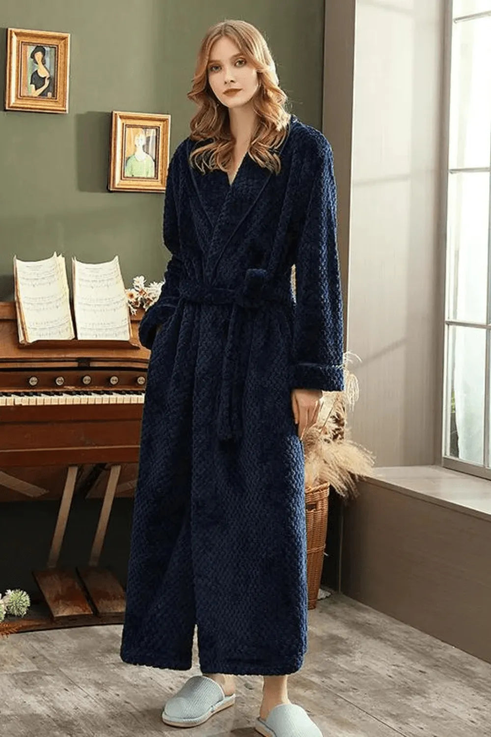 Peignoir hôtel chic pour moments de détente élégants