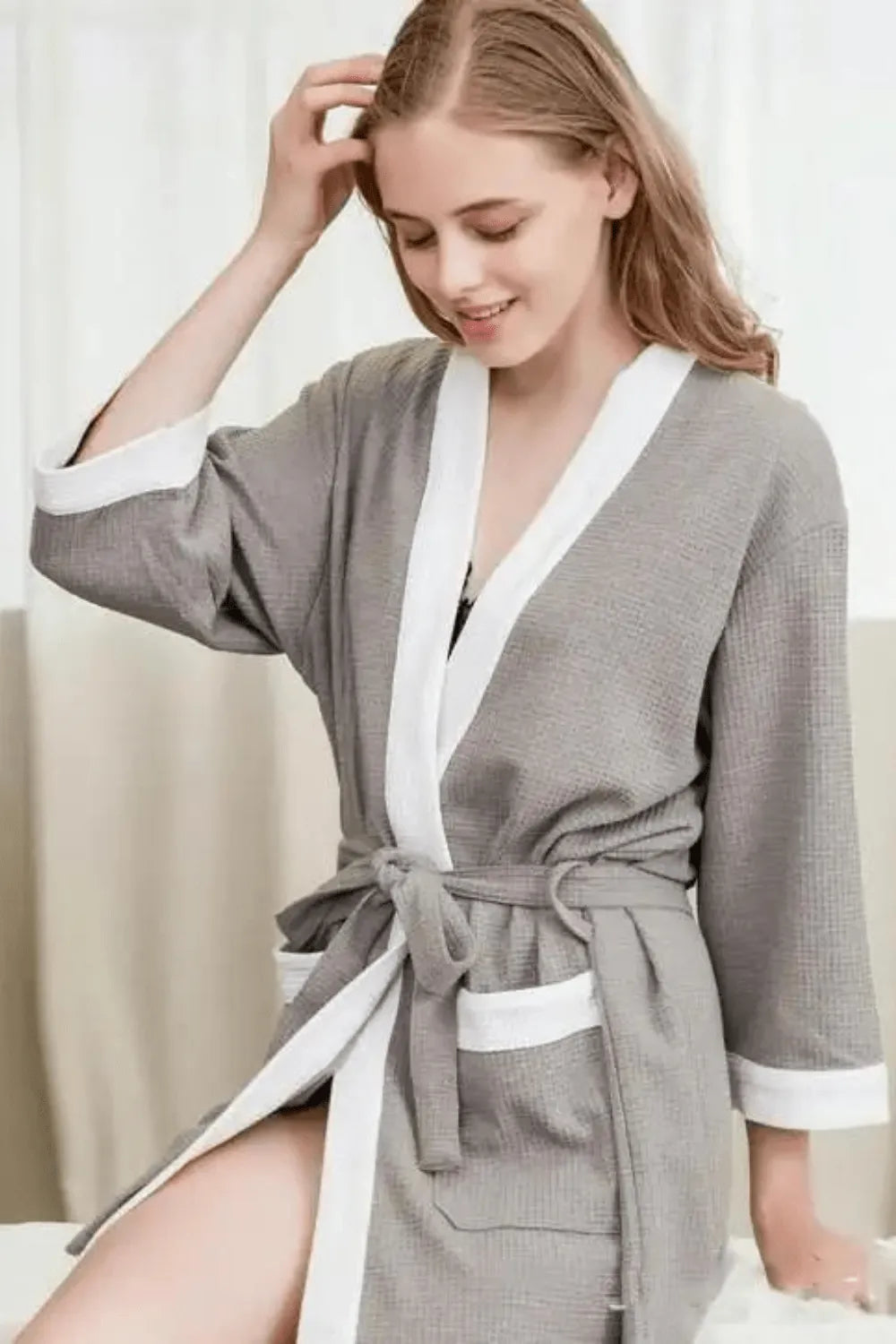 Peignoir élégant pour femme spécial piscine