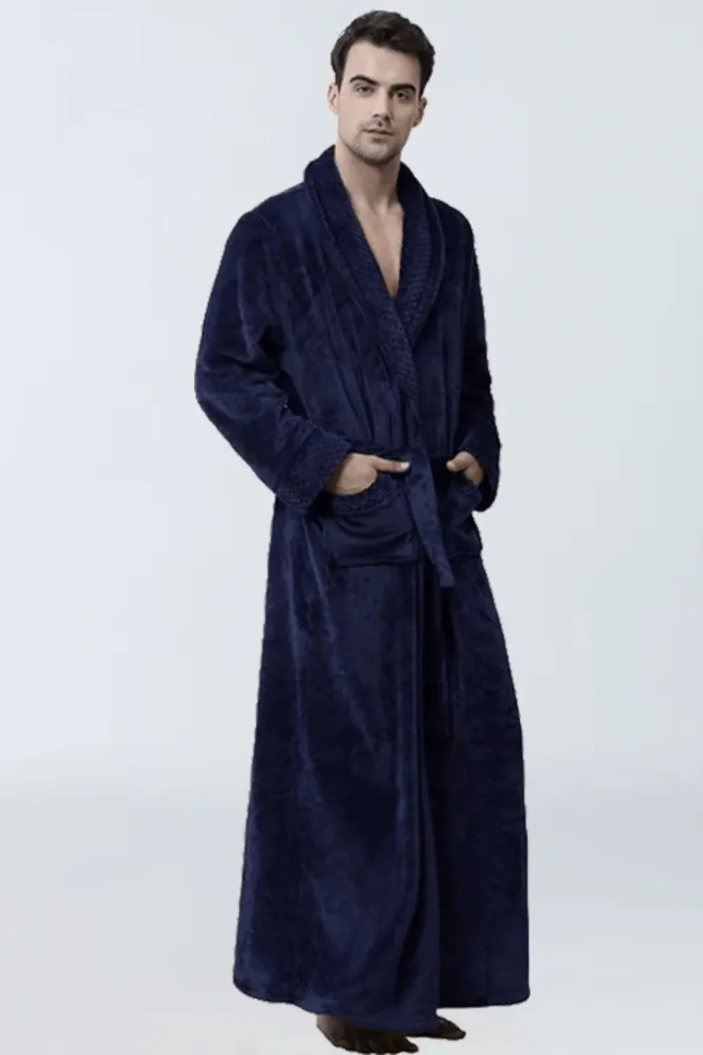 Peignoir élégant pour homme style spa