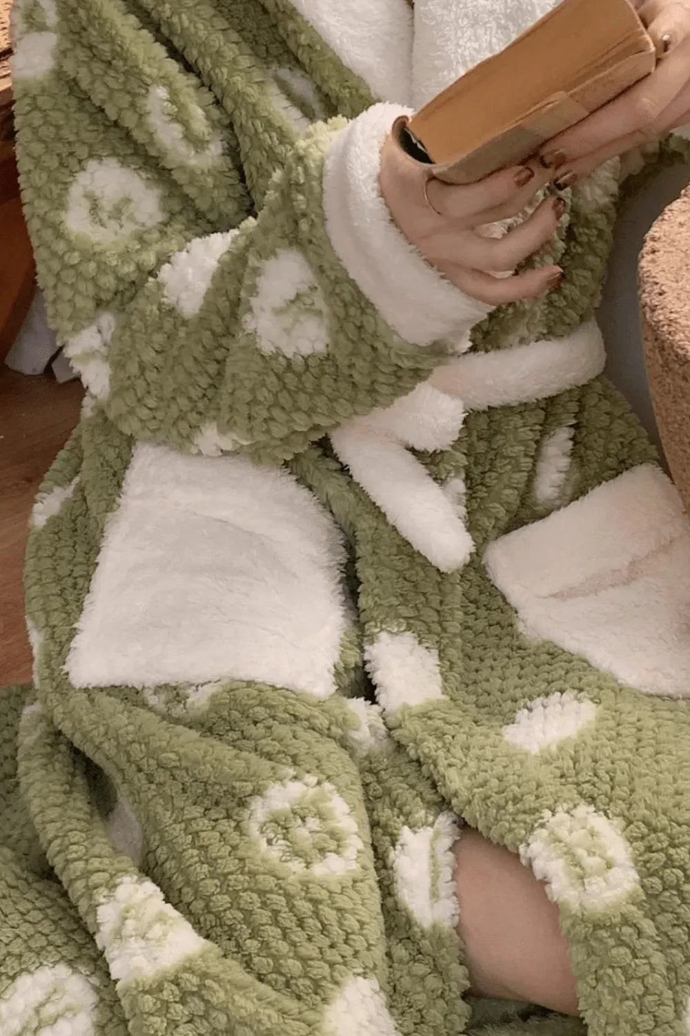 Peignoir élégant à fleurs pour femme