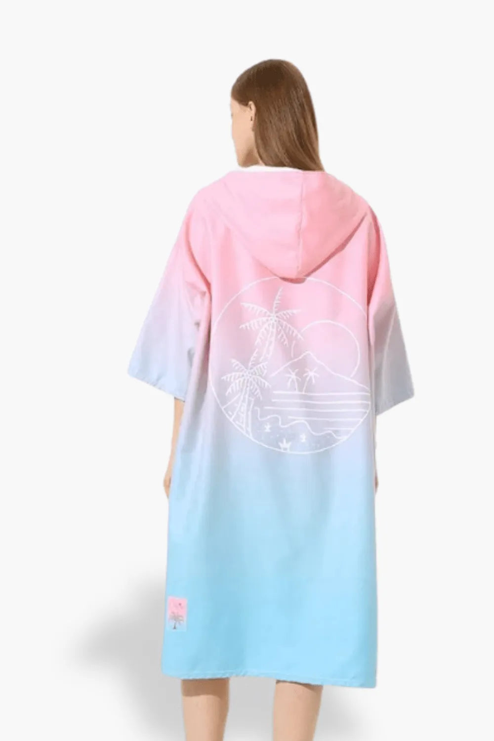 Peignoir élégant à motifs estivaux pour femme