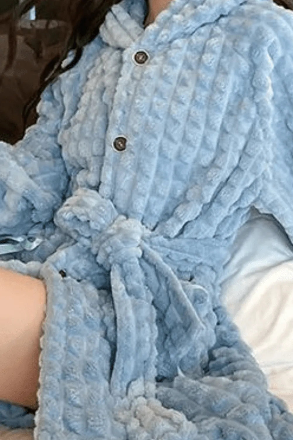 Peignoir doux et confortable pour détente à la maison