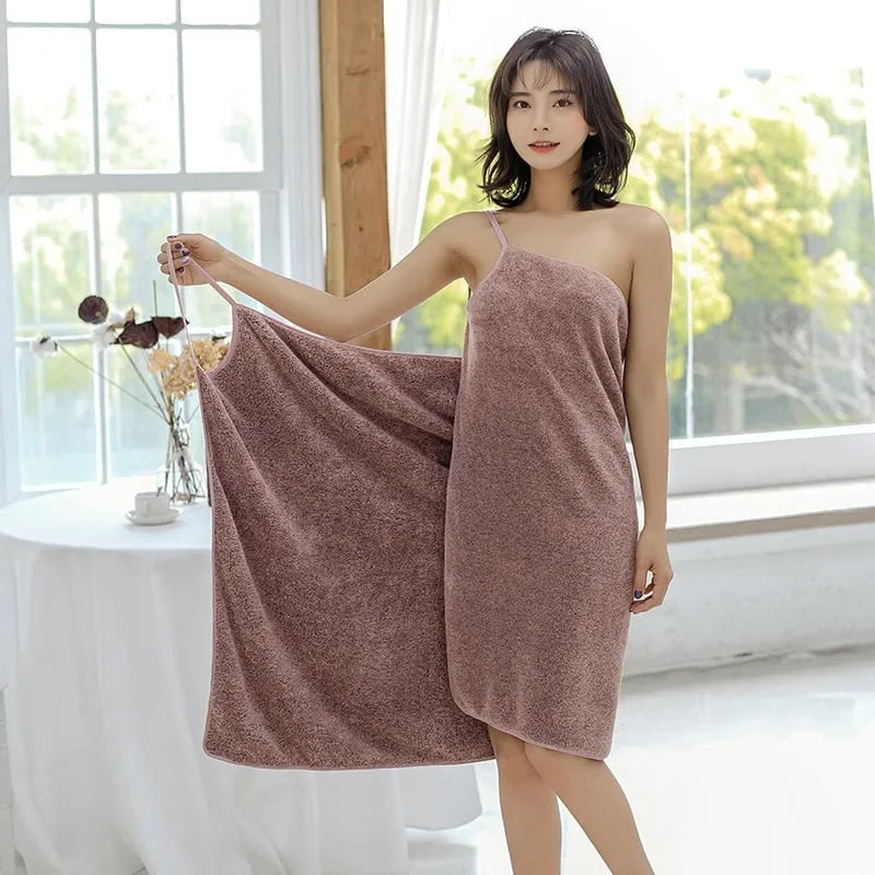 Peignoir doux de bain pour femme ambiance spa Peignoir et bain