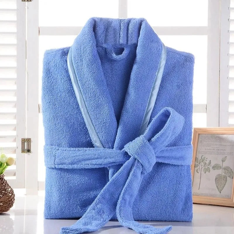 Peignoir doux et absorbant pour femme bleu / m Peignoir et bain