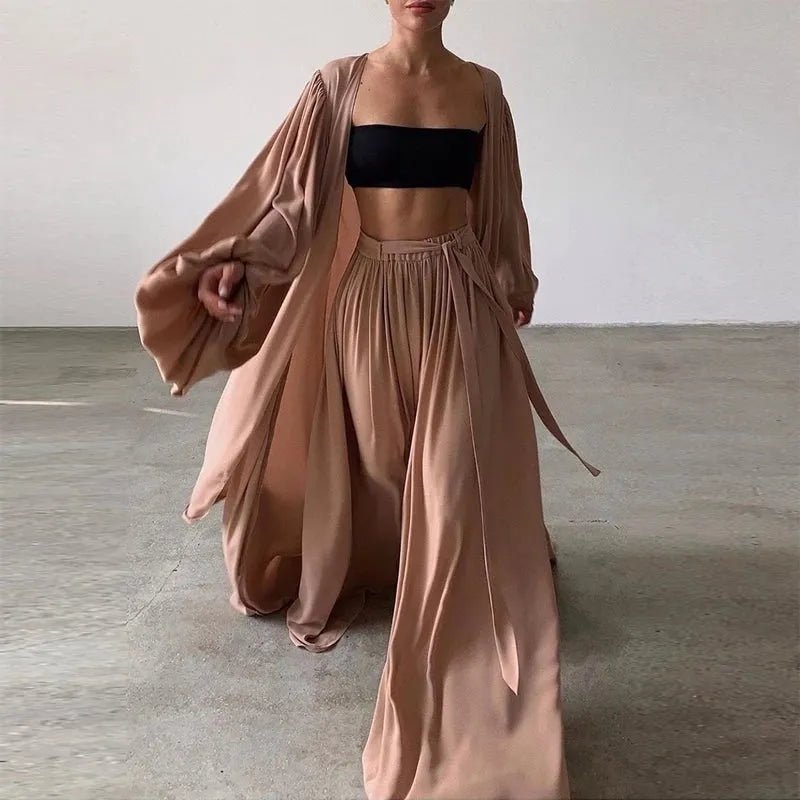 Peignoir élégant ample pour femme chic Peignoir et bain