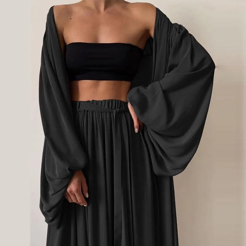 Peignoir élégant ample pour femme chic Peignoir et bain