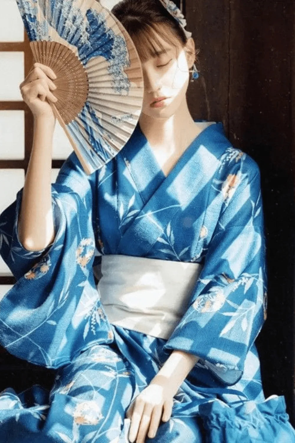 Peignoir élégant japonais pour femme ambiance zen Taille unique Peignoir et bain
