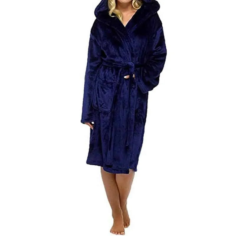 Peignoir élégant manches longues femme usage quotidien Peignoir et bain
