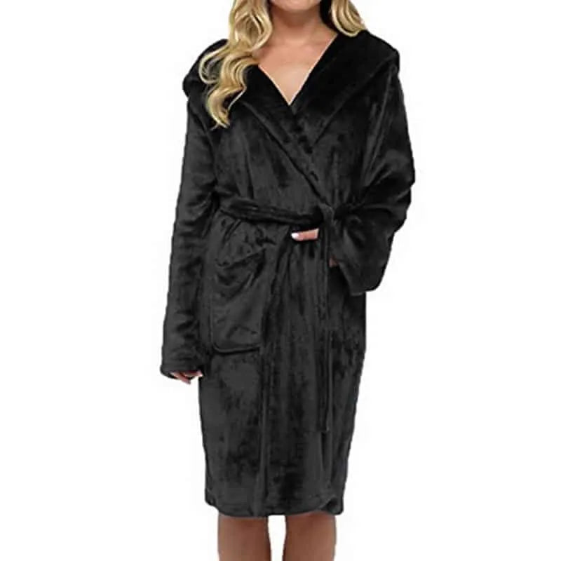 Peignoir élégant manches longues femme usage quotidien Peignoir et bain