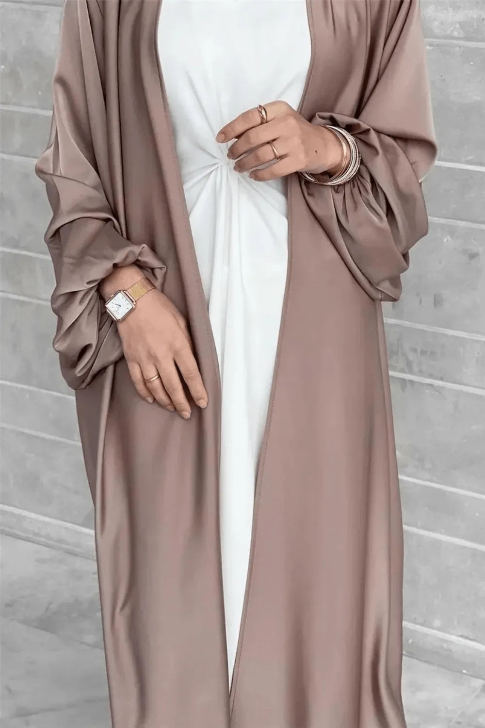 Peignoir élégant style kimono pour femme Violet / XXL Peignoir et bain