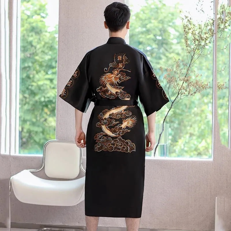 Peignoir élégant traditionnel pour homme Peignoir et bain