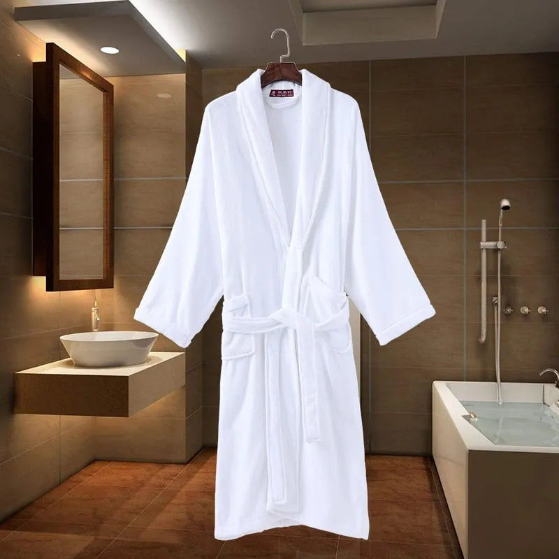 Peignoir épais confortable pour moments cocooning blanc / m Peignoir et bain
