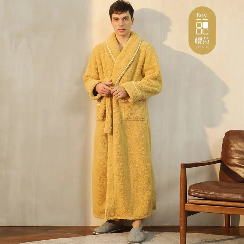 Peignoir épais unisexe confortable et élégant Peignoir et bain