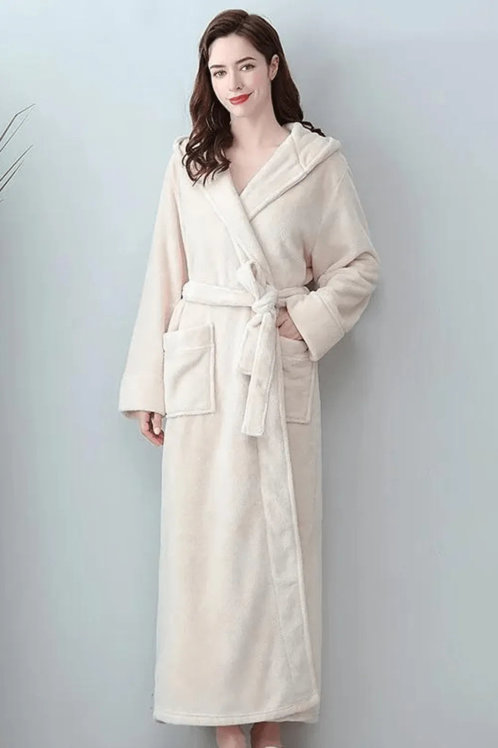 Peignoir moelleux pour femme ambiance cocooning