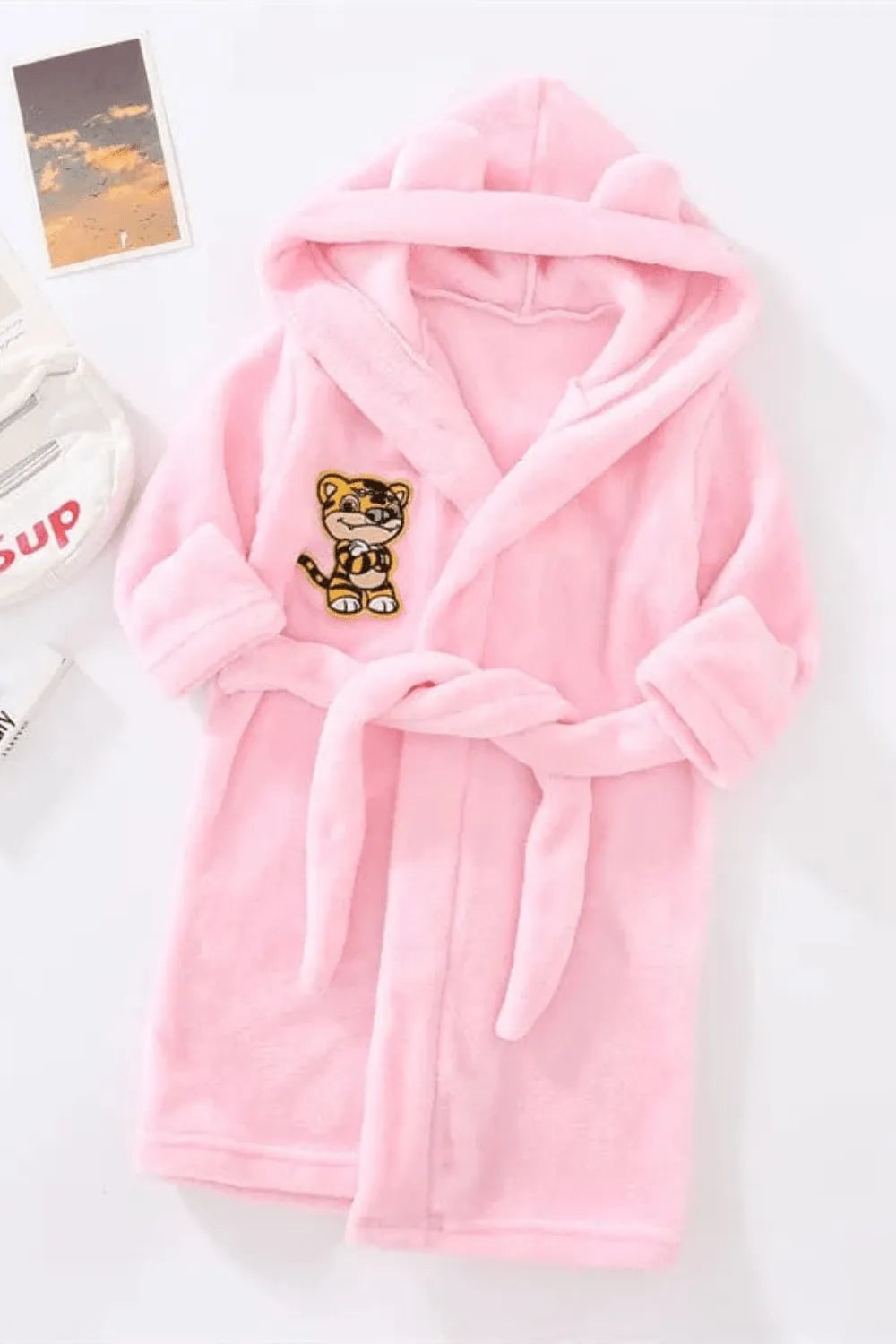 Peignoir doux et coloré pour fille ambiance ludique