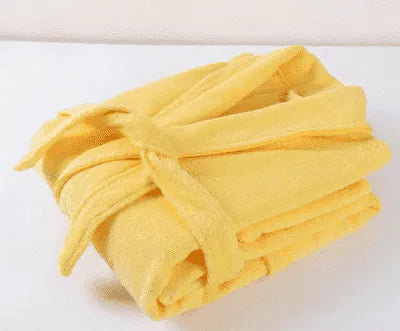 Peignoir éponge mixte confort pour détente jaune / M (40-60kg) Peignoir et bain