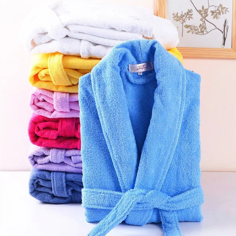 Peignoir éponge mixte confort pour détente Peignoir et bain