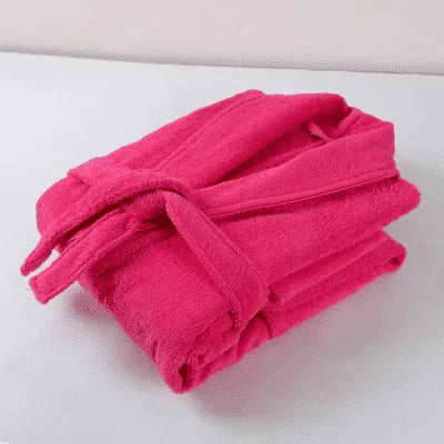 Peignoir éponge mixte confort pour détente rouge / M (40-60kg) Peignoir et bain