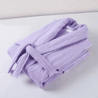 Peignoir éponge mixte confort pour détente violet / M (40-60kg) Peignoir et bain