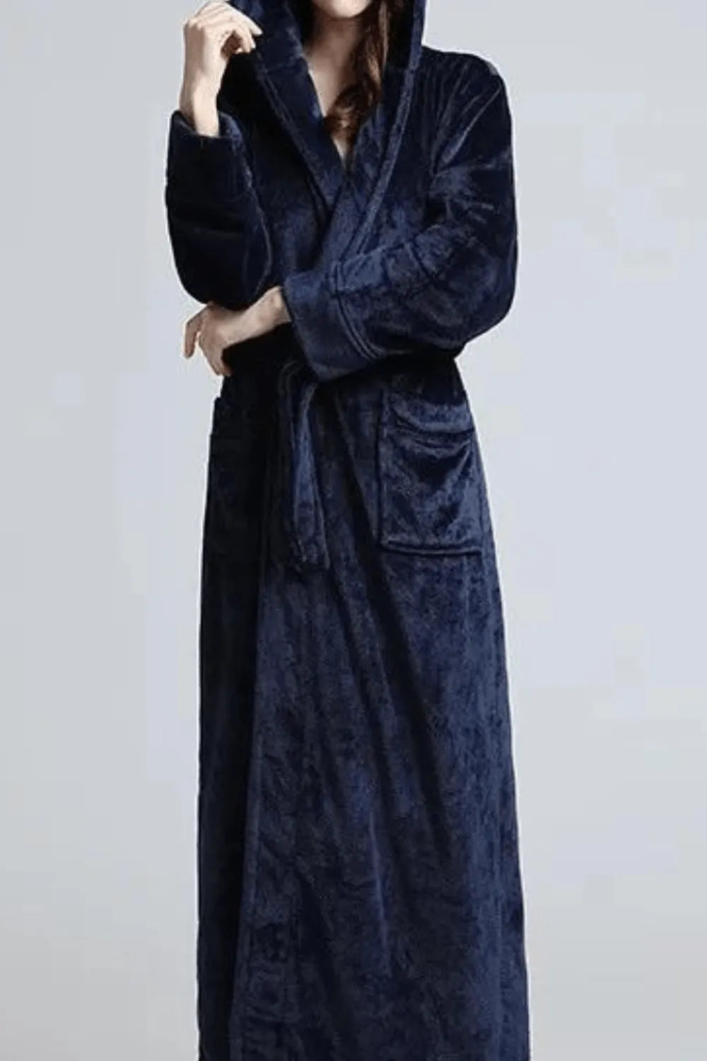 Peignoir chaud long pour femme ambiance cocooning