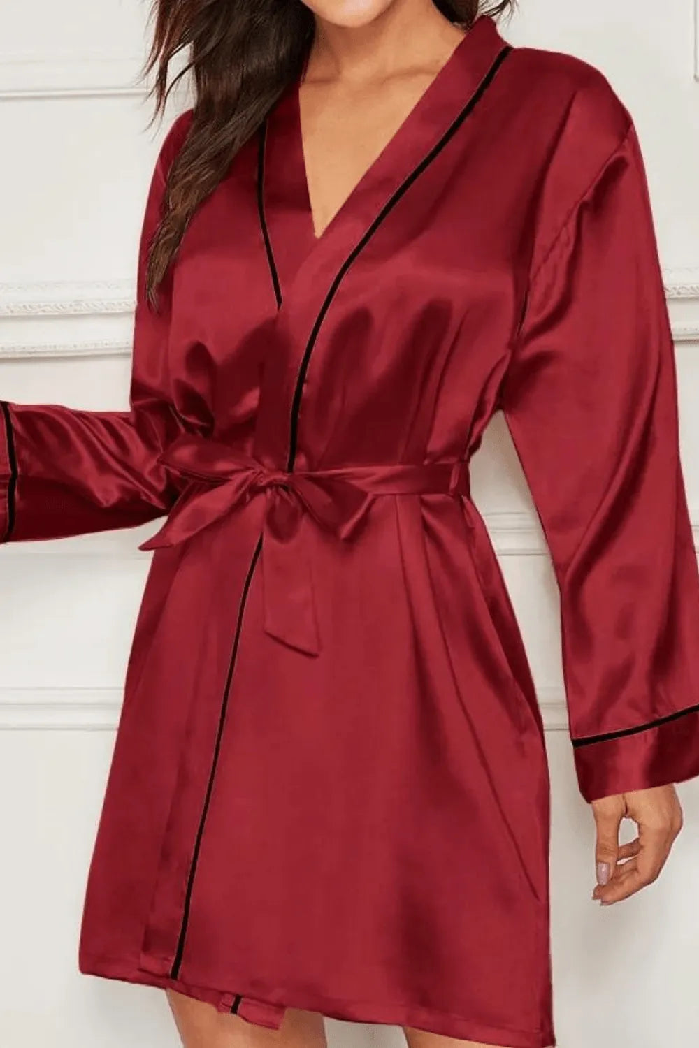 Peignoir élégant pour femme style kimono