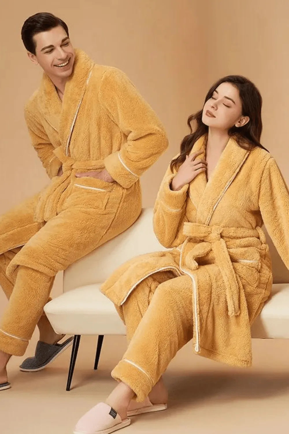 Peignoir épais cocooning pour femme