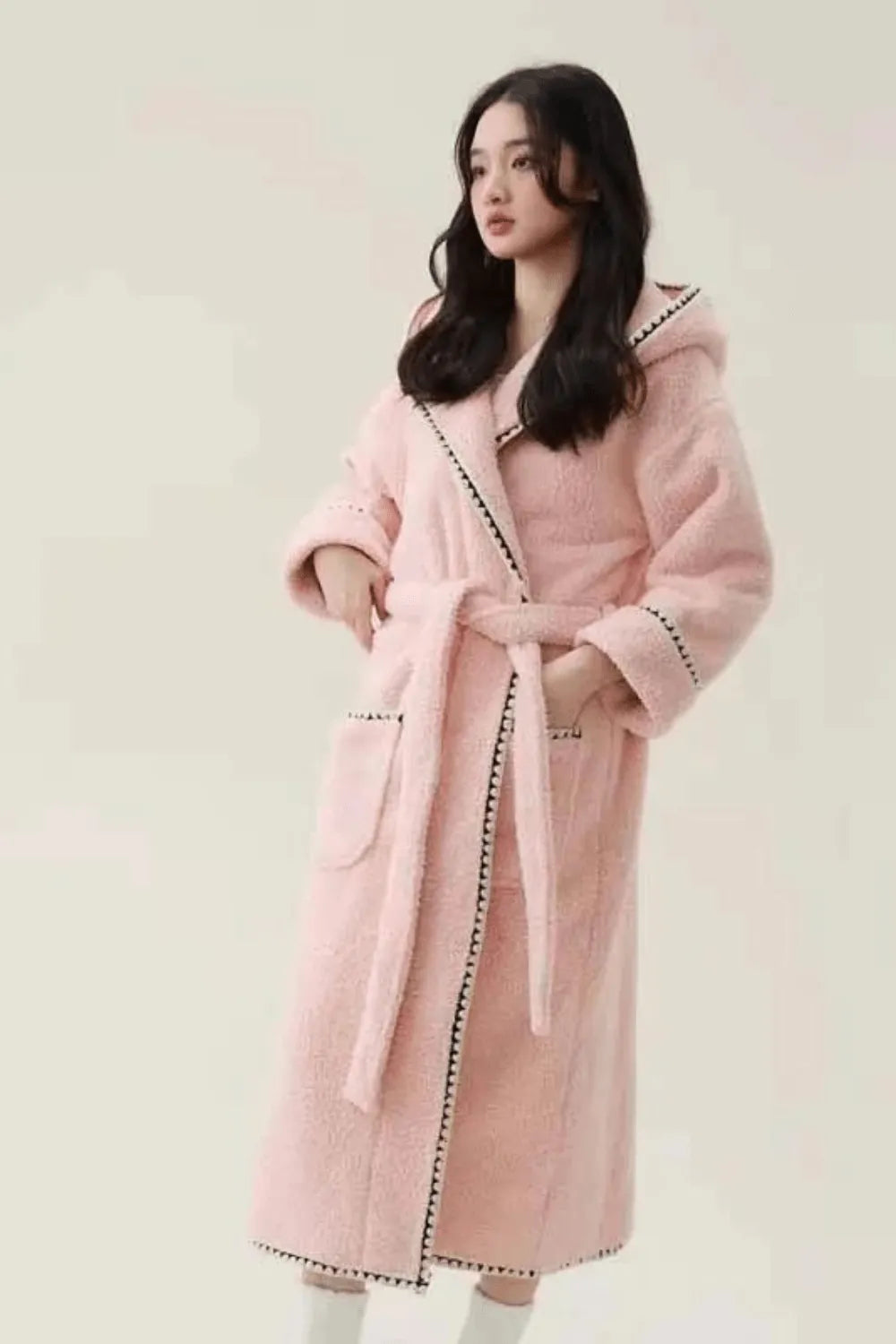 Peignoir élégant cocooning pour femme ambiance détente