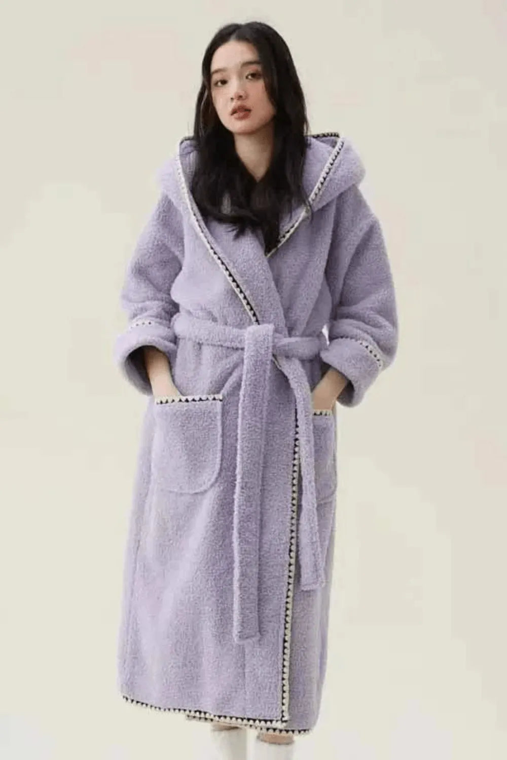 Peignoir élégant cocooning pour femme ambiance détente