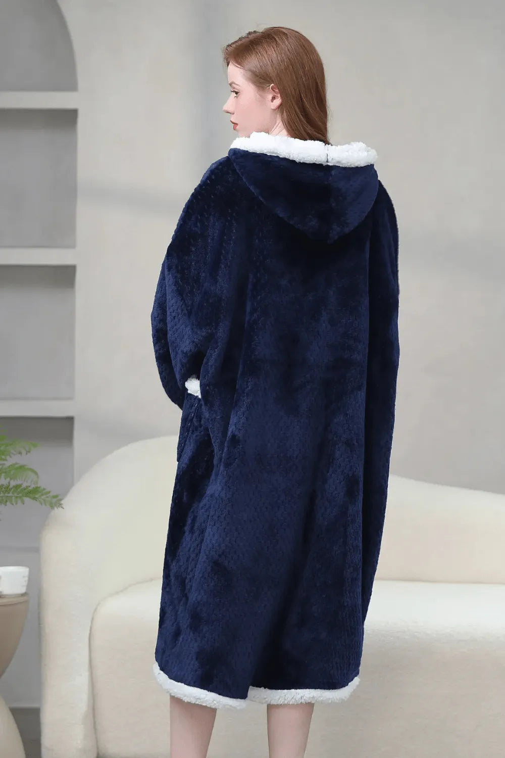 Peignoir zippé chaud pour femme ambiance cocooning