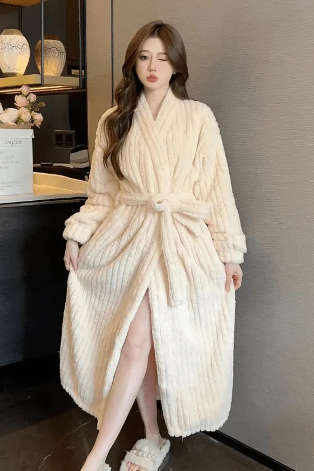 Peignoir cocooning spa pour femme