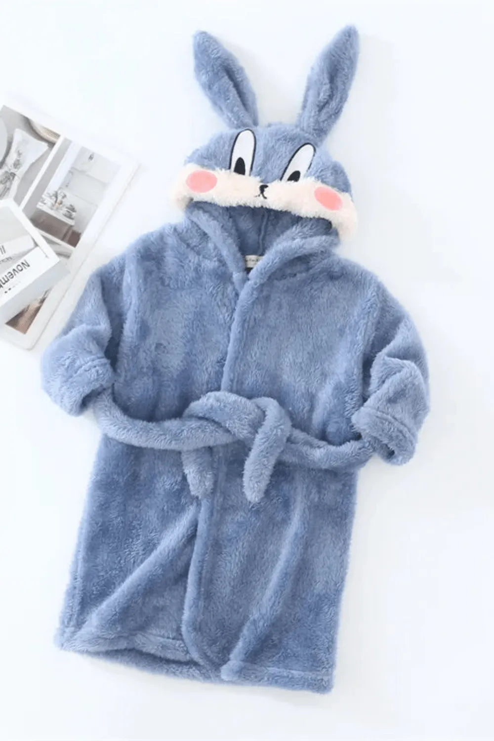 Peignoir douillet fille motifs colorés hiver chaleureux