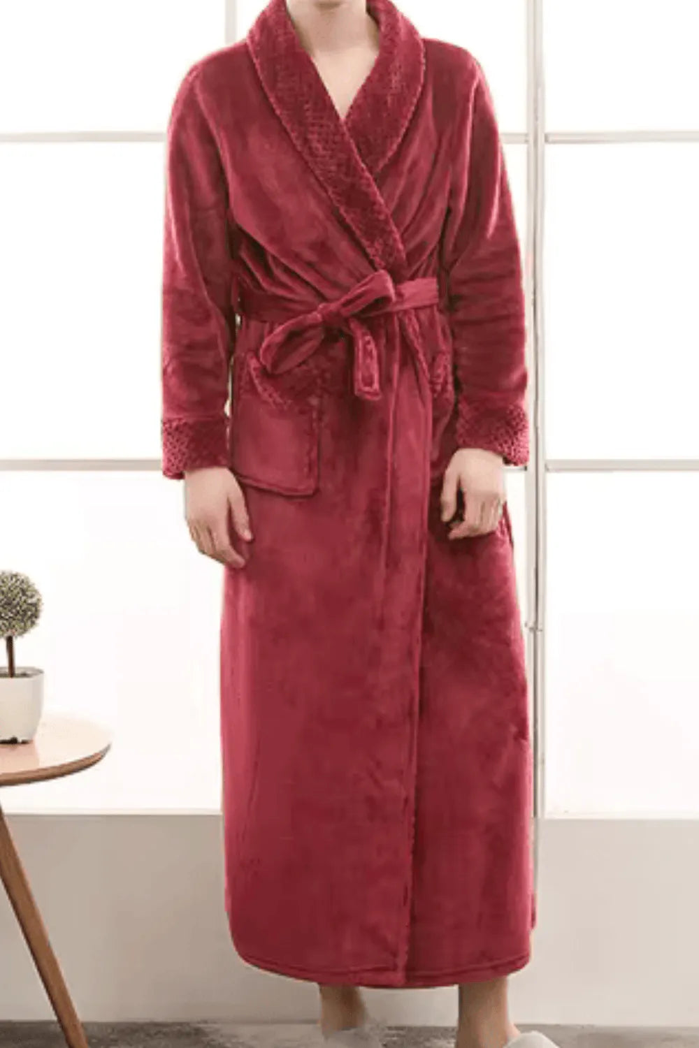 Peignoir chaud et douillet pour homme hiver