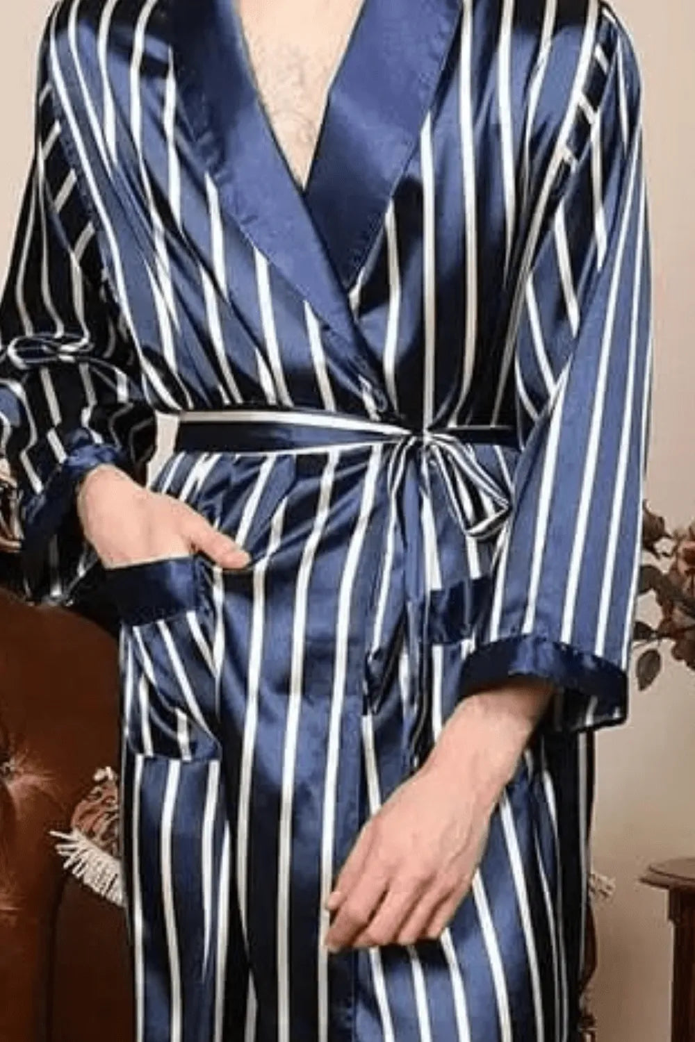 Peignoir léger d'été pour homme élégant