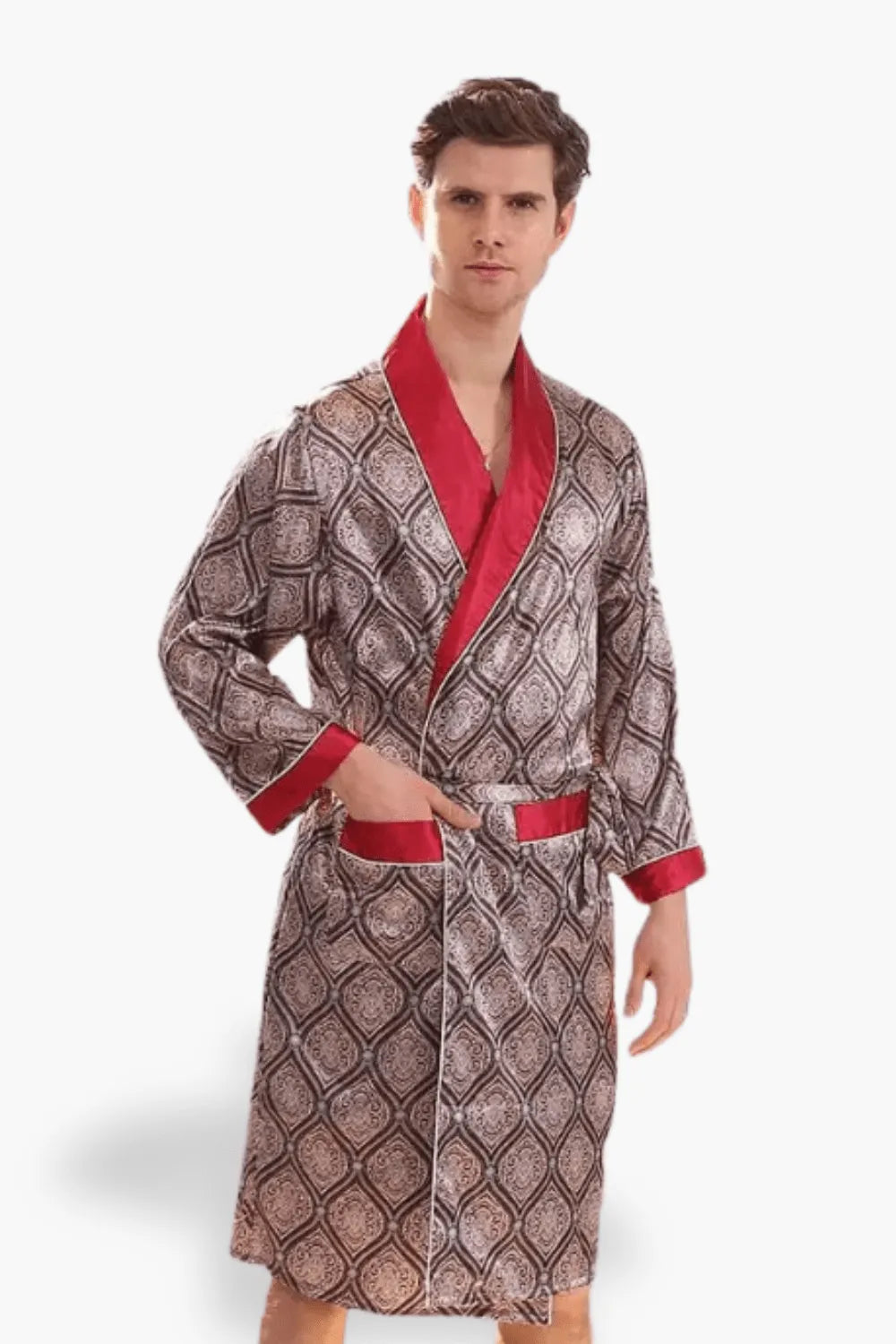 Peignoir ample pour homme grande taille élégant