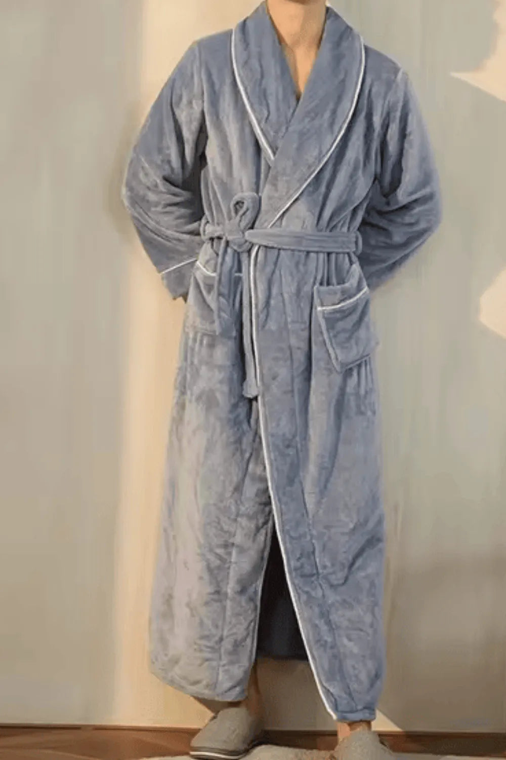 Peignoir chaud pour homme ambiance cocooning hiver