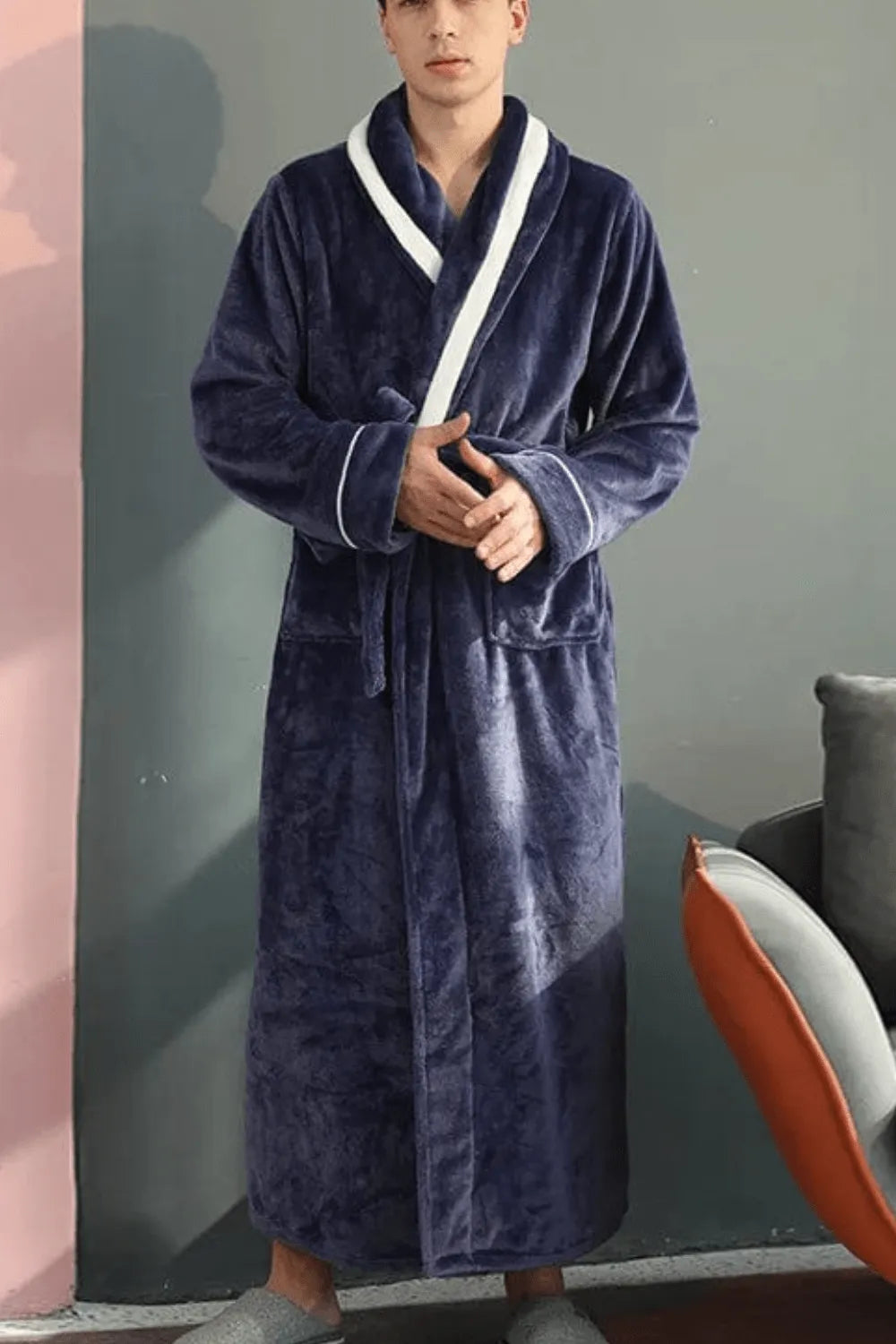 Peignoir éponge adulte confortable et absorbant