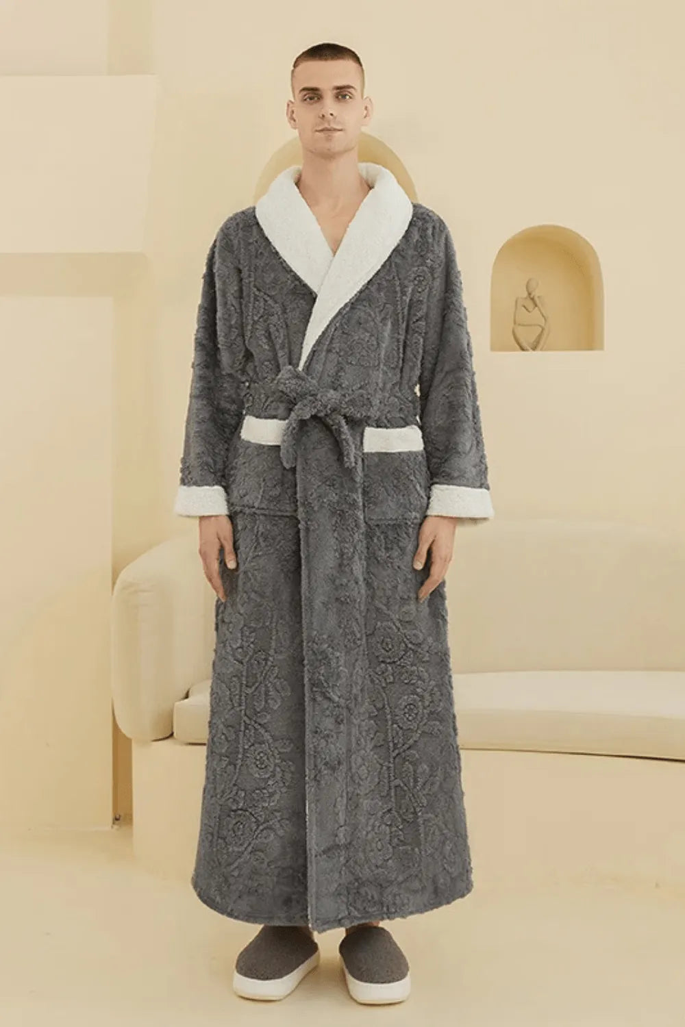 Peignoir élégant style hôtel pour moments cocooning