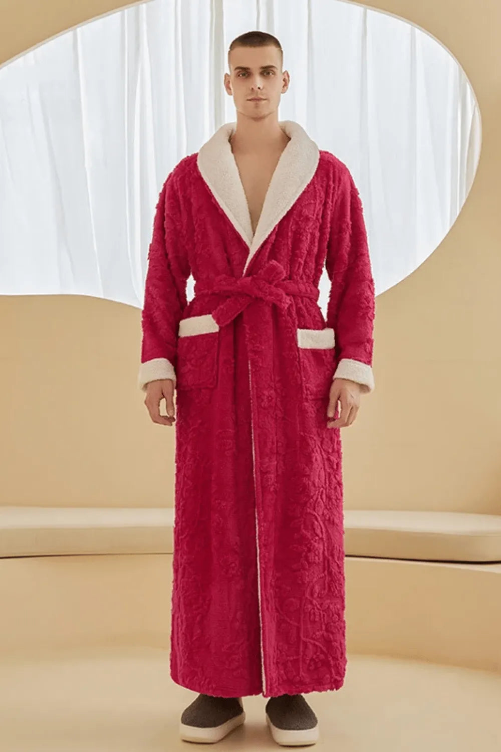 Peignoir élégant style hôtel pour moments cocooning