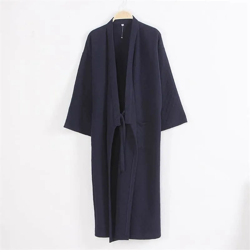 Peignoir kimono élégant détente à la maison bleu / m Peignoir et bain