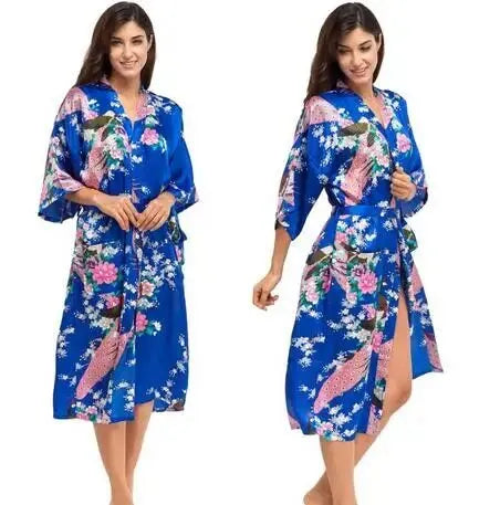Peignoir kimono élégant et séduisant pour femme Peignoir et bain