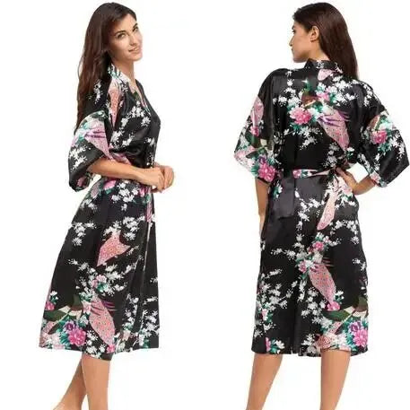 Peignoir kimono élégant et séduisant pour femme Peignoir et bain