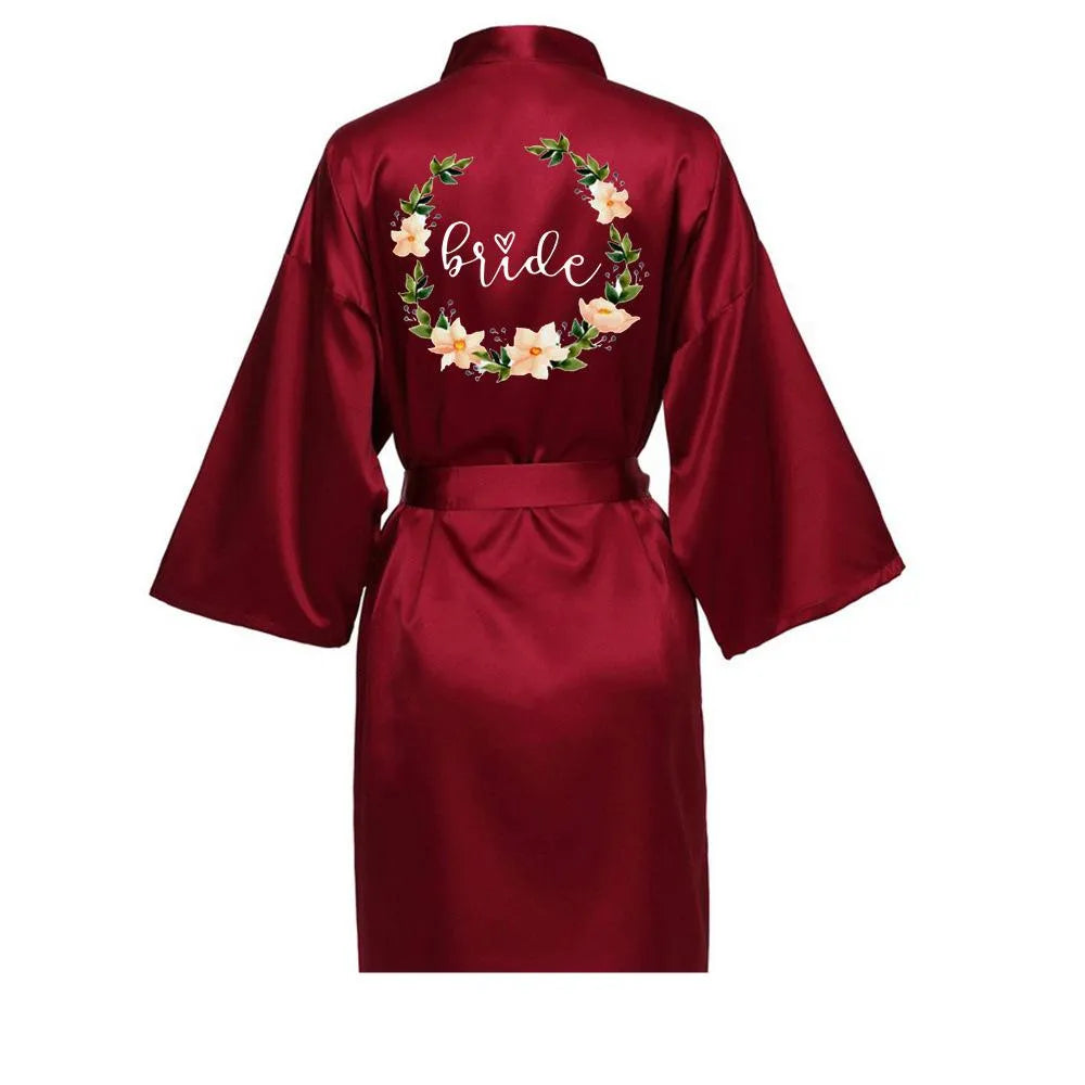Peignoir kimono élégant mariage femme Peignoir et bain