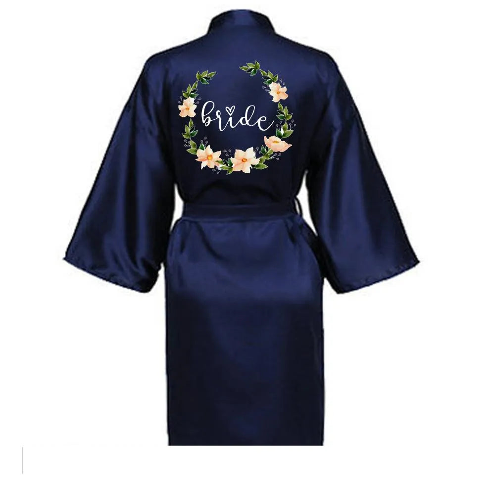 Peignoir kimono élégant mariage femme Peignoir et bain
