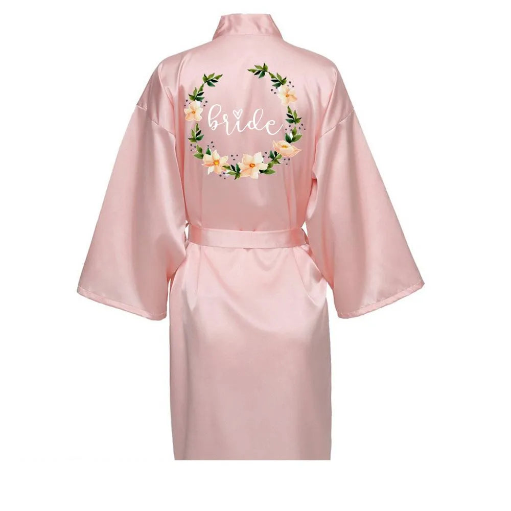 Peignoir kimono élégant mariage femme Peignoir et bain