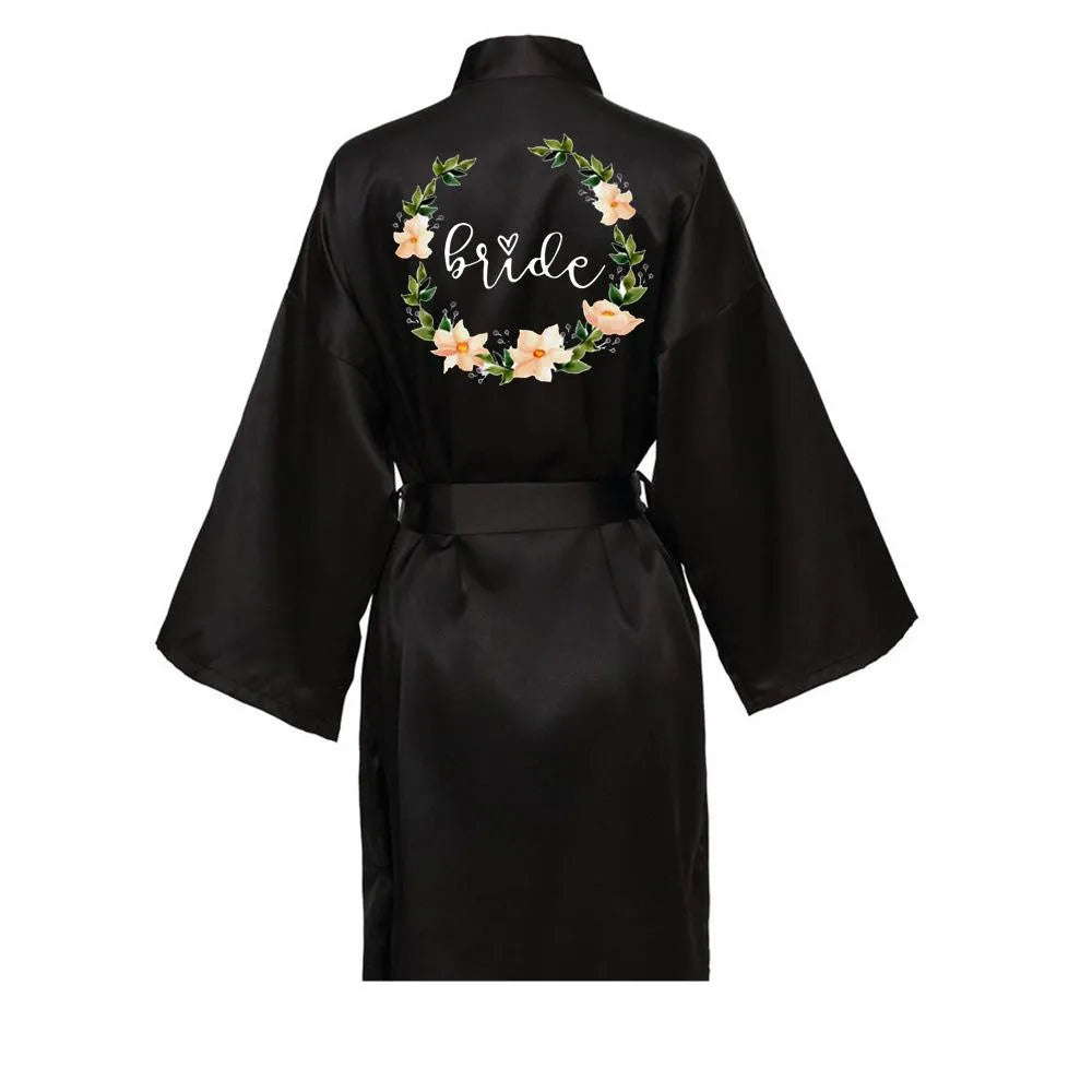 Peignoir kimono élégant mariage femme Peignoir et bain