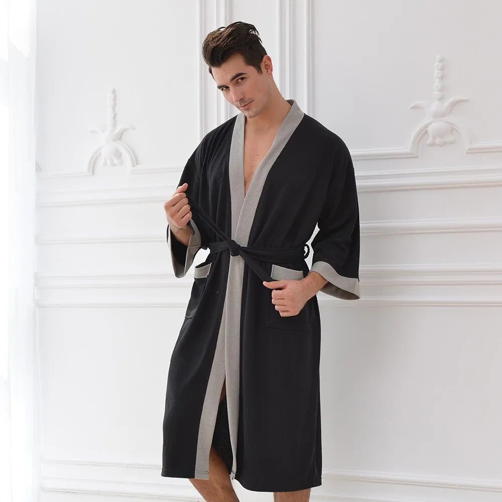 Peignoir kimono léger et élégant pour homme Peignoir et bain